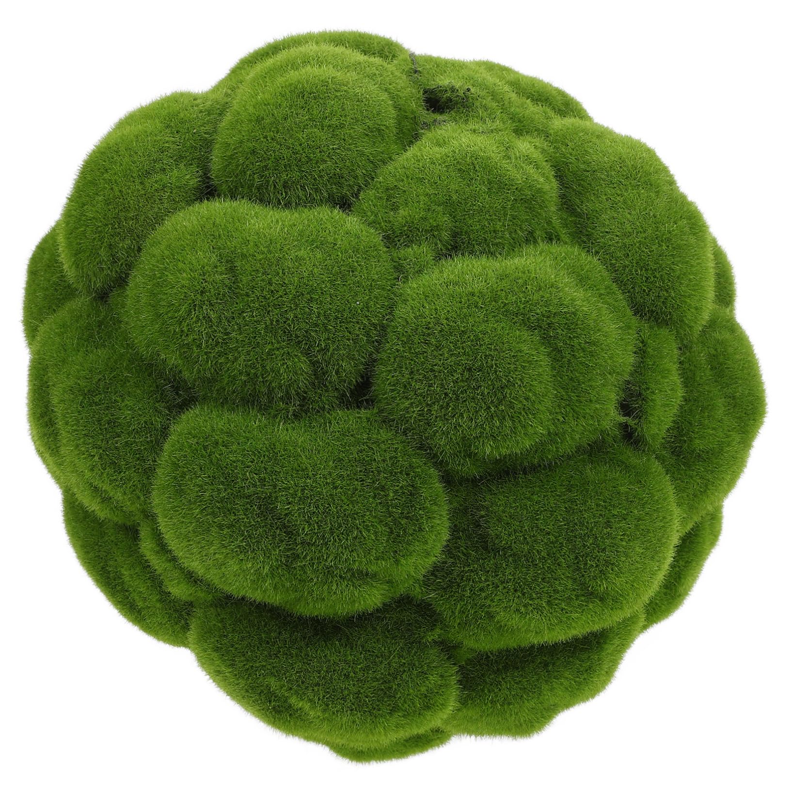 Bola Decorativa de Musgo Artificial Verde de PVC, Aspecto Realista, Fácil de Colgar para Ventanas y Techos, Adecuado para Manualidades y Decoración
