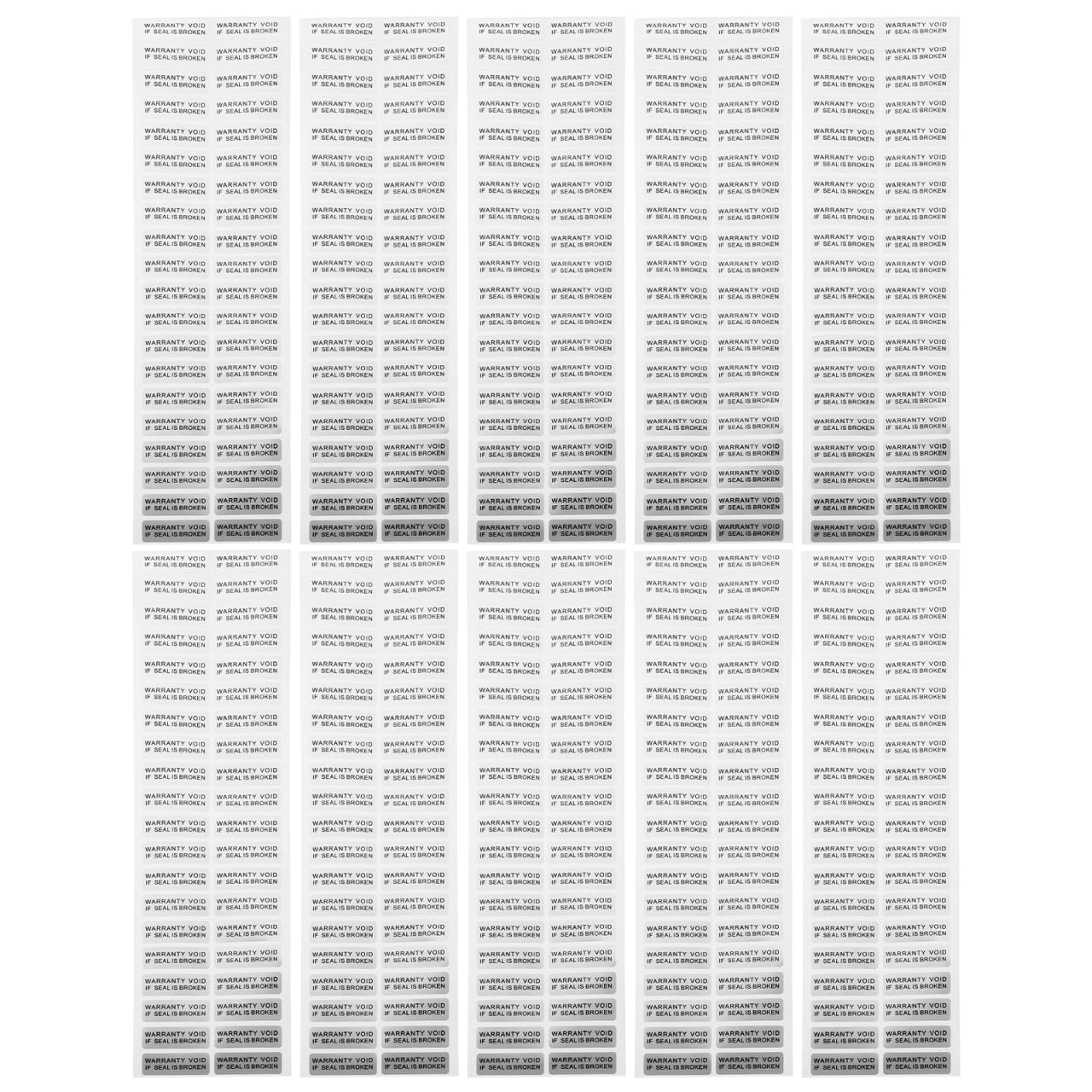 VILLFUL Adhesive Void Sticker Labels 400Pcs Waterproof Tamper-Evident Security Seals for Anti- Protection and Theft Prevention