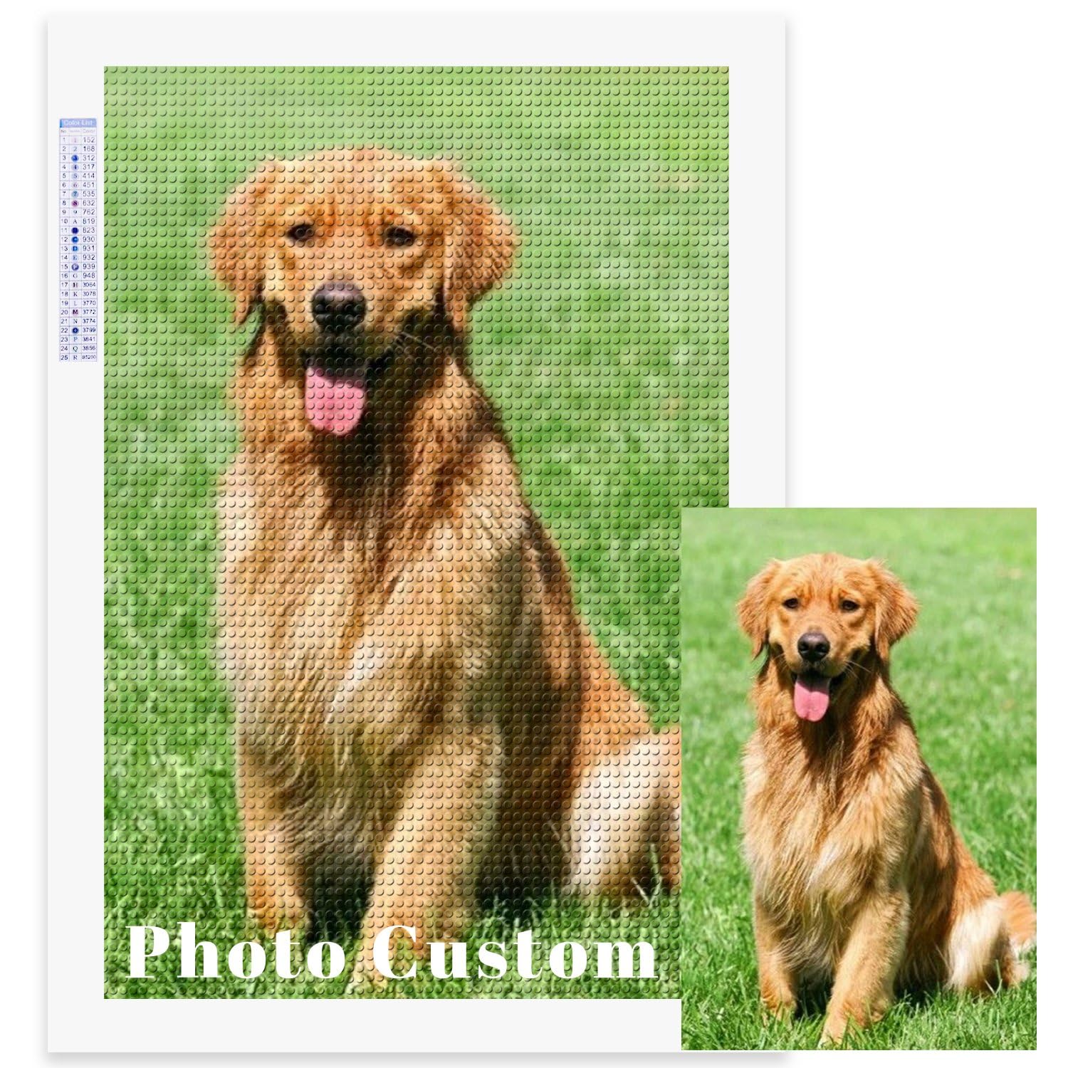 Custom Pet Photo Diamond Painting 5D Diamond Painting & Ornaments Unique Art Kit Personalised Cat Dog Portrait Decor Personalised DIY Gift