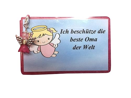 Schutzengel Karte"Beste Oma der Welt" mit Perlenengel, handmade Schutzengel Karte"Beste Oma der Welt" mit Perlenengel, handmade