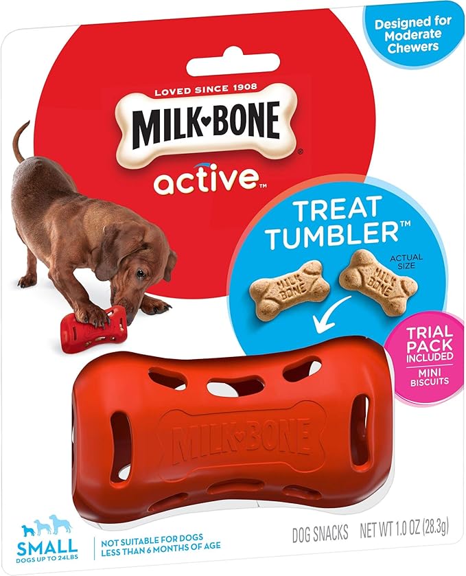 Pet Supplies MilkBone Active Treat Tumbler, Interactive Dog Treat