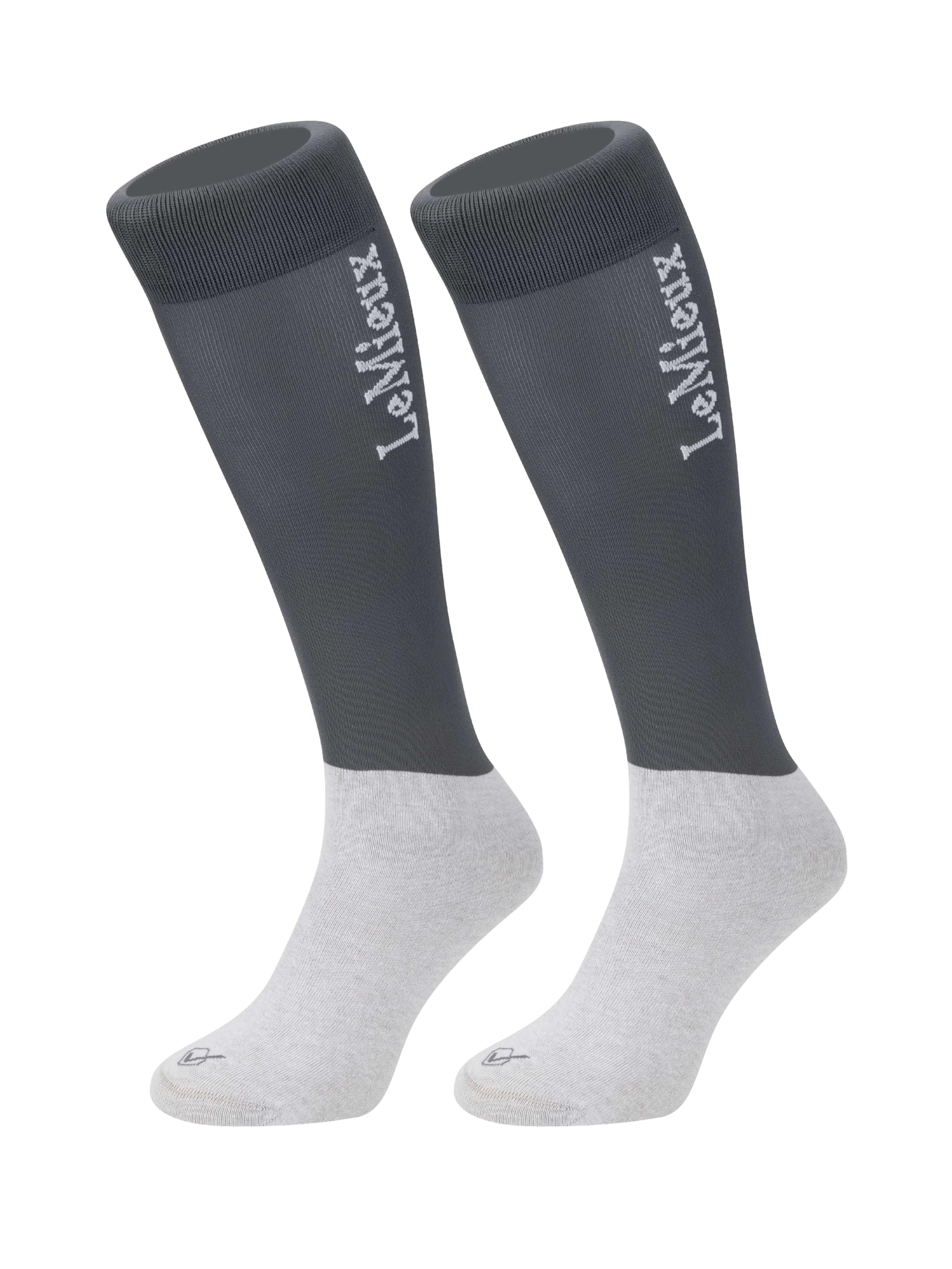 LeMieux My Competition Horse Riding Socks with Closely Woven Foot, Topside Seam and Micro Weight Stretch - Twin Pack
