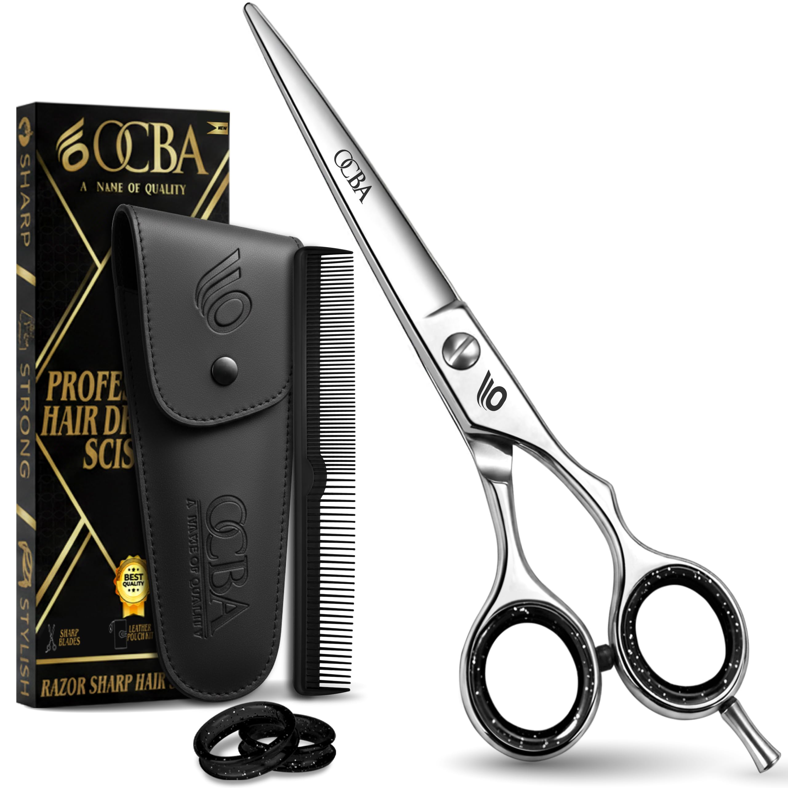 Hairdressing Scissors, Hairdressing Salon Scissors, Stainless Steel Hair Scissors, Professional Hairdressing Scissors, 6 Inch Scissors for Adults (Classic Hairdressing Scissors)