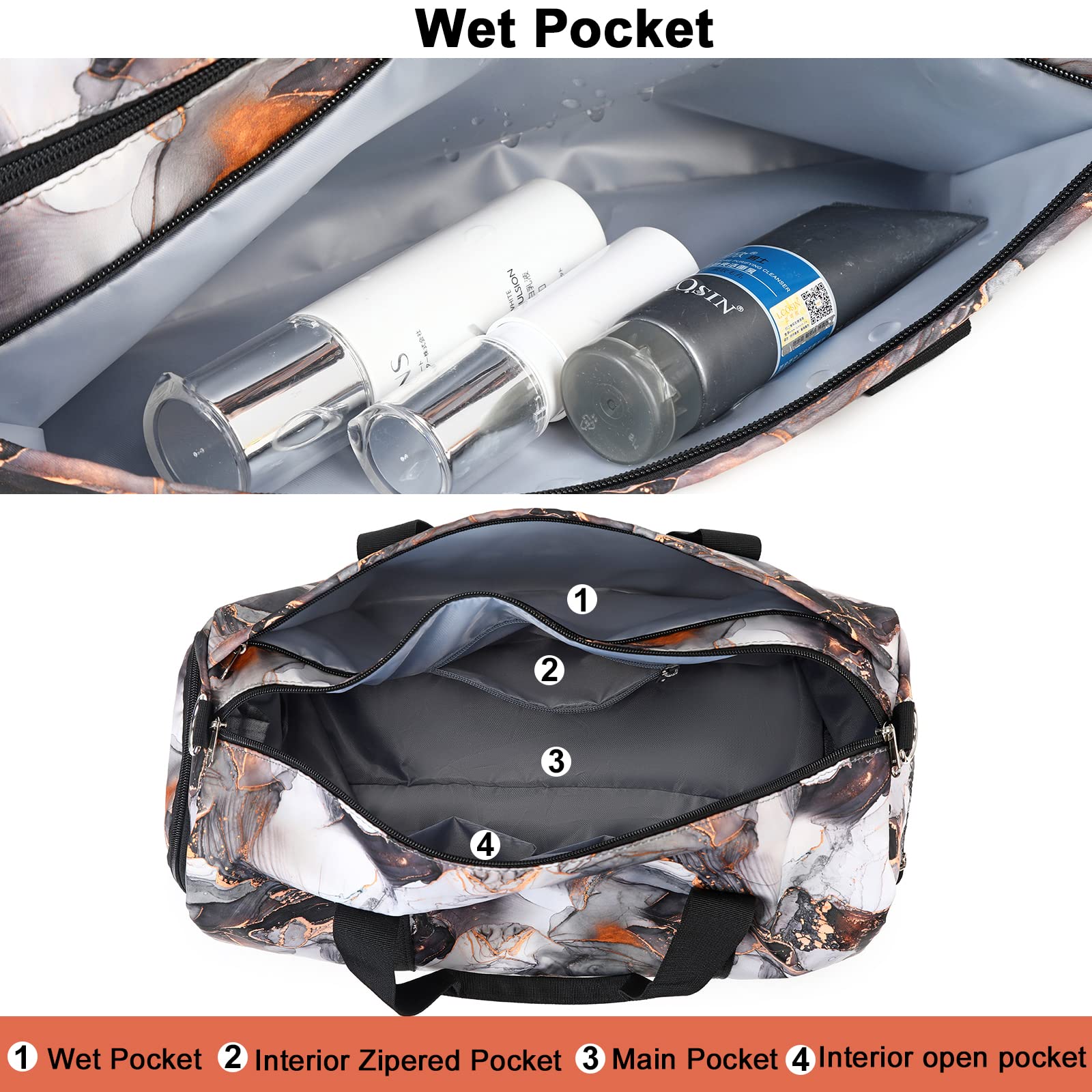 Snapklik.com : Sport Gym Duffle Travel Bag For Men Women Duffel