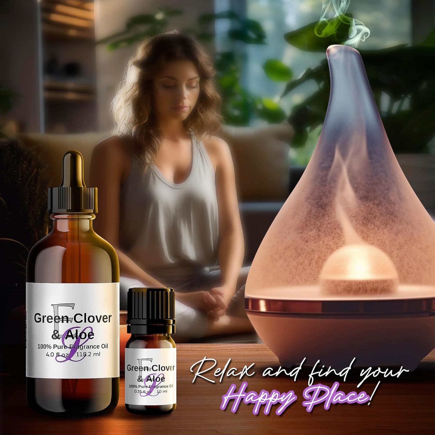 Eclectic Lady Fragrance Oil - 10 ml Fresh Green Clover & Aloe Blend for Diffusers, Candles & Home Scents - Image 4