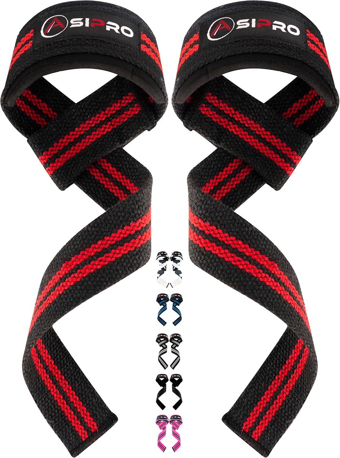 ASIPRO Correas Levantamiento de Pesas, Straps Gym Agarraderas Gym, para