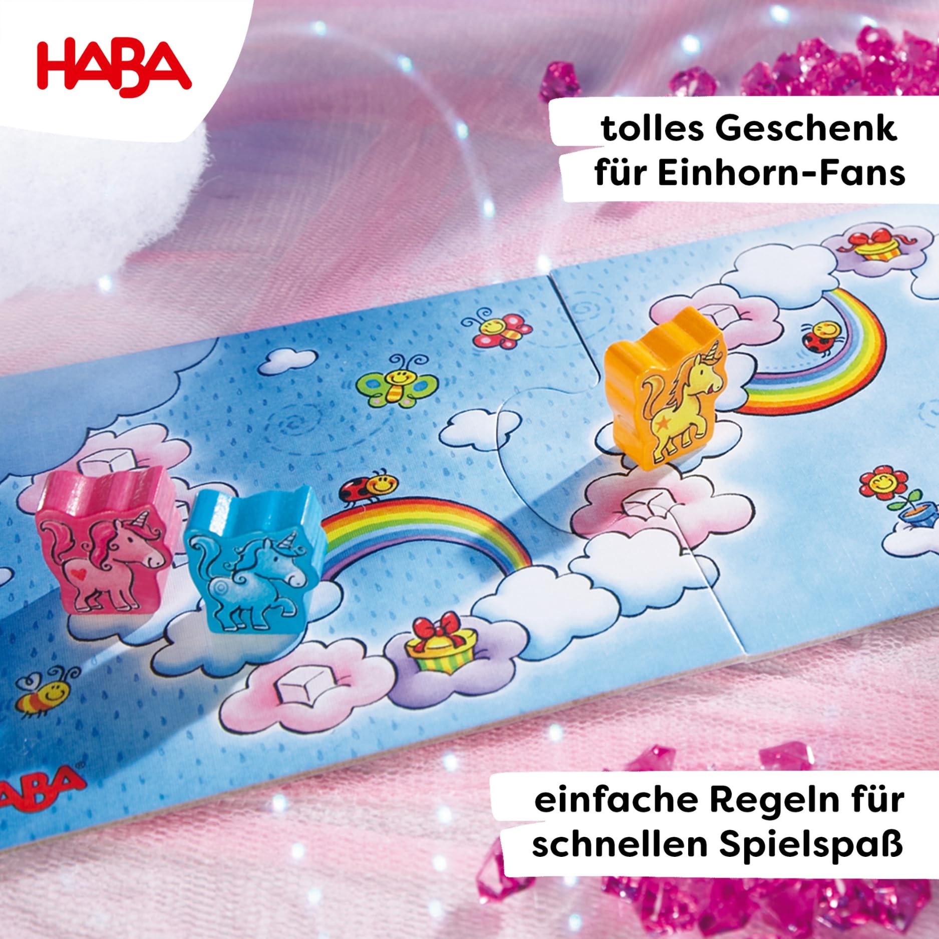 Haba Einhorn Glitzerglück Gra Planszowa, Wielokolorowy, Od 3 lat