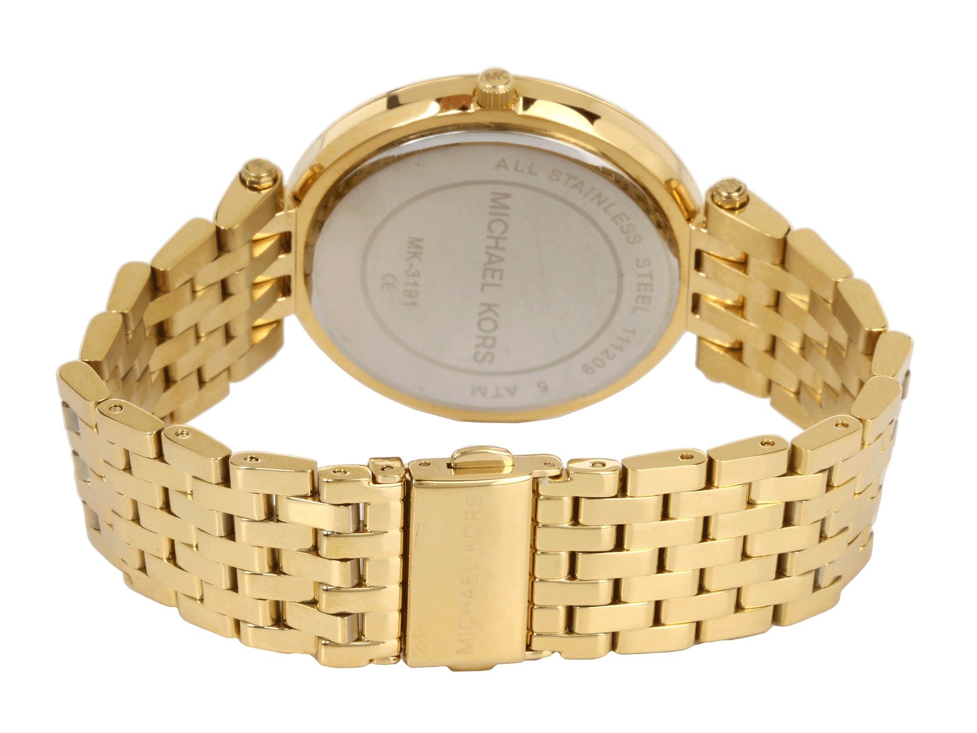 Michael Kors Darci Watch für Damen, Goldfarbenes Quarz-Dreizeiger-Uhrwerk mit Edelstahlarmband