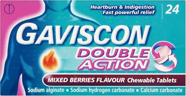 Gaviscon Double Action Tablets Mixed Berries, Pack of 24