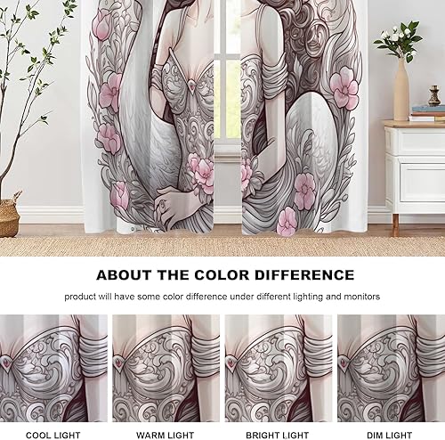 Miniatura 836 de Cenefas de cocina modernas con patrón de cobre marrón dorado para ventanas, cenefas opacas abstractas de marcas de arañazos y cortinas opacas