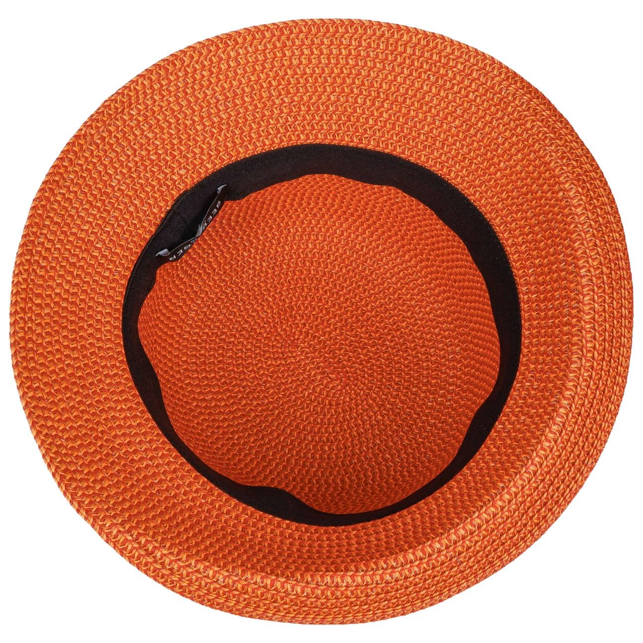 Seeberger Gavia Campana Sombrero de paja Sombrero de Verano Sombrero de Mujer Sombrero de Campana Sombrero de Jardín Mujer - Con Cinta De Grosgrain Verano Primavera-Verano - Talla Única Rojo