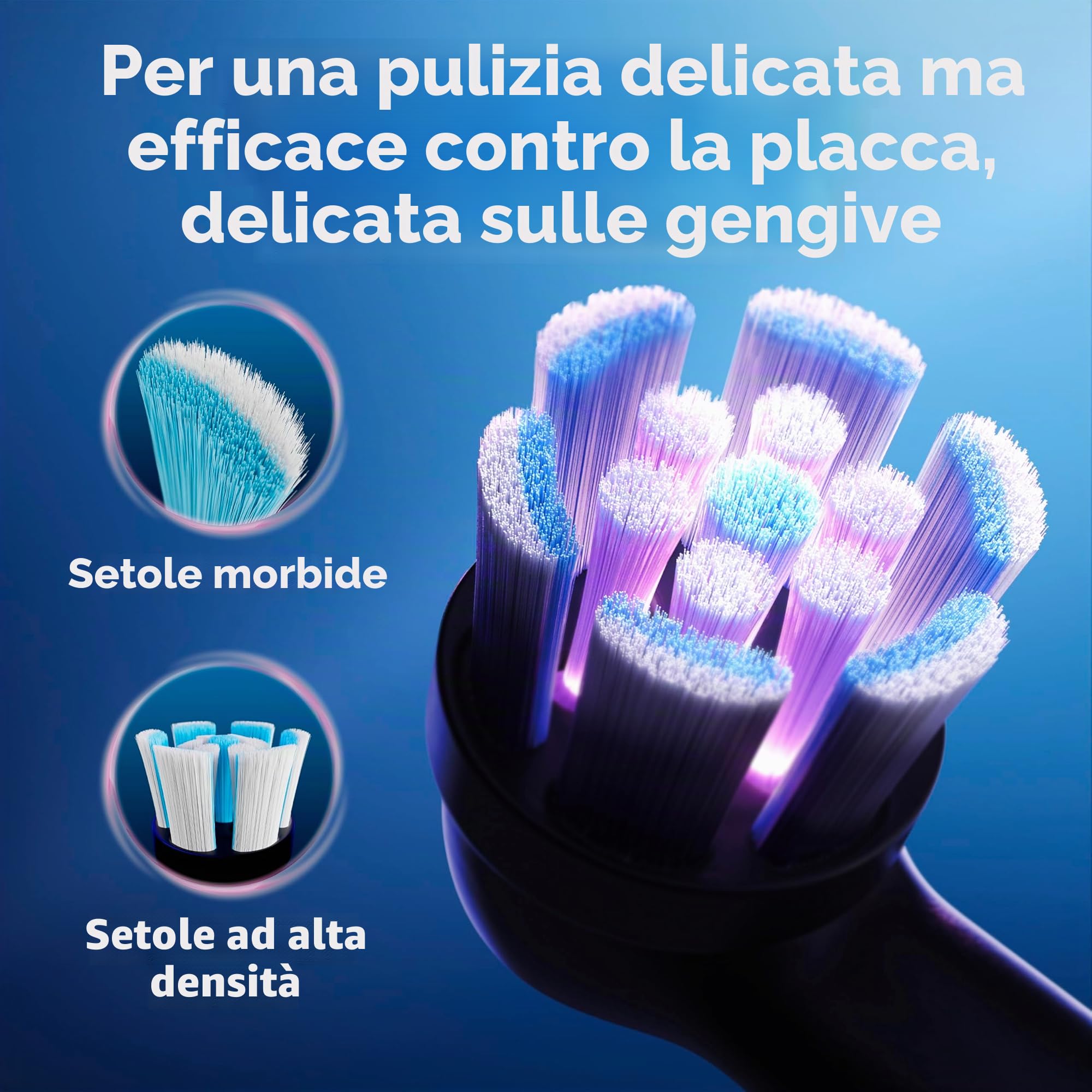Oral-B iO Simple Clean - Spazzolino da denti elettrico ricaricabile, con 1 testina delicata e 1 custodia da viaggio nera, sensore automatico di pressione per proteggere le gengive, 3 modalità, timer