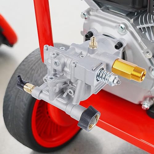 Miniatura 7 de Biswing Bomba de lavado a presión, émbolo axial horizontal de eje de 34 pulgadas, 3400 PSI máximo, 2.5 GPM, bombas de repuesto para lavadora a