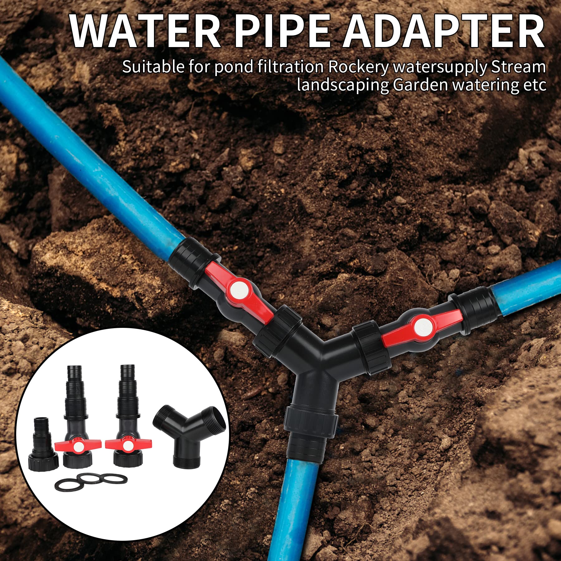 Forever Speed Répartiteur en Y Distributeur d'eau pour pope de bassin CST-02F 25/32/38 (1/1 Forever Speed Répartiteur en Y Distributeur d'eau pour pope de bassin CST-02F 25/32/38 (1/1