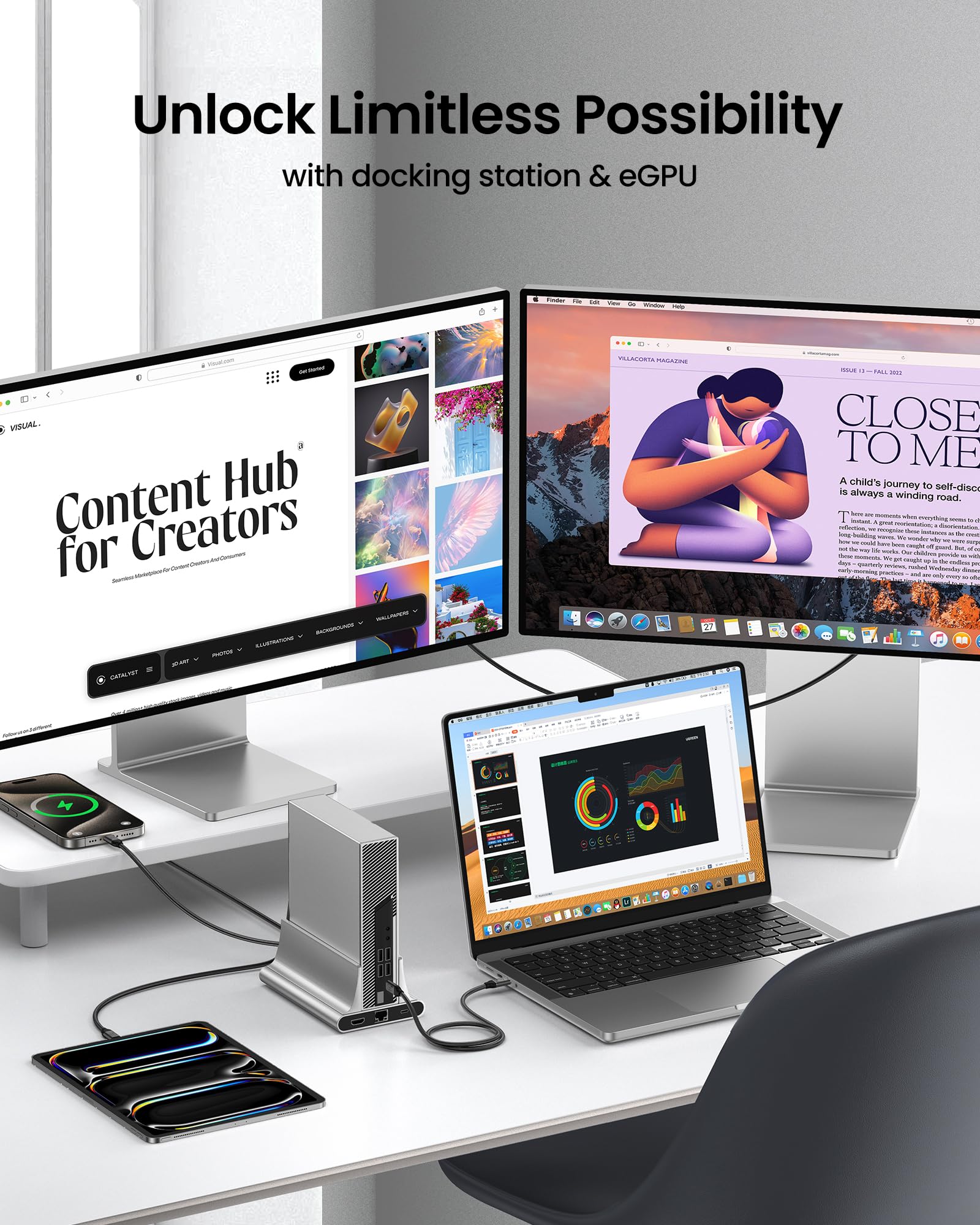 Silkland Cavo USB C 3.2 Gen2x2, 20Gbps Cavo Dati USB Type C, USBC a USBC Corto 50CM, Ricarica Rapida PD3.1 240W 48V/5A, Video 5K/4K@60Hz per MacBook Pro, iPad Pro, Dock, PSSD, iPhone 16/15, Monitor