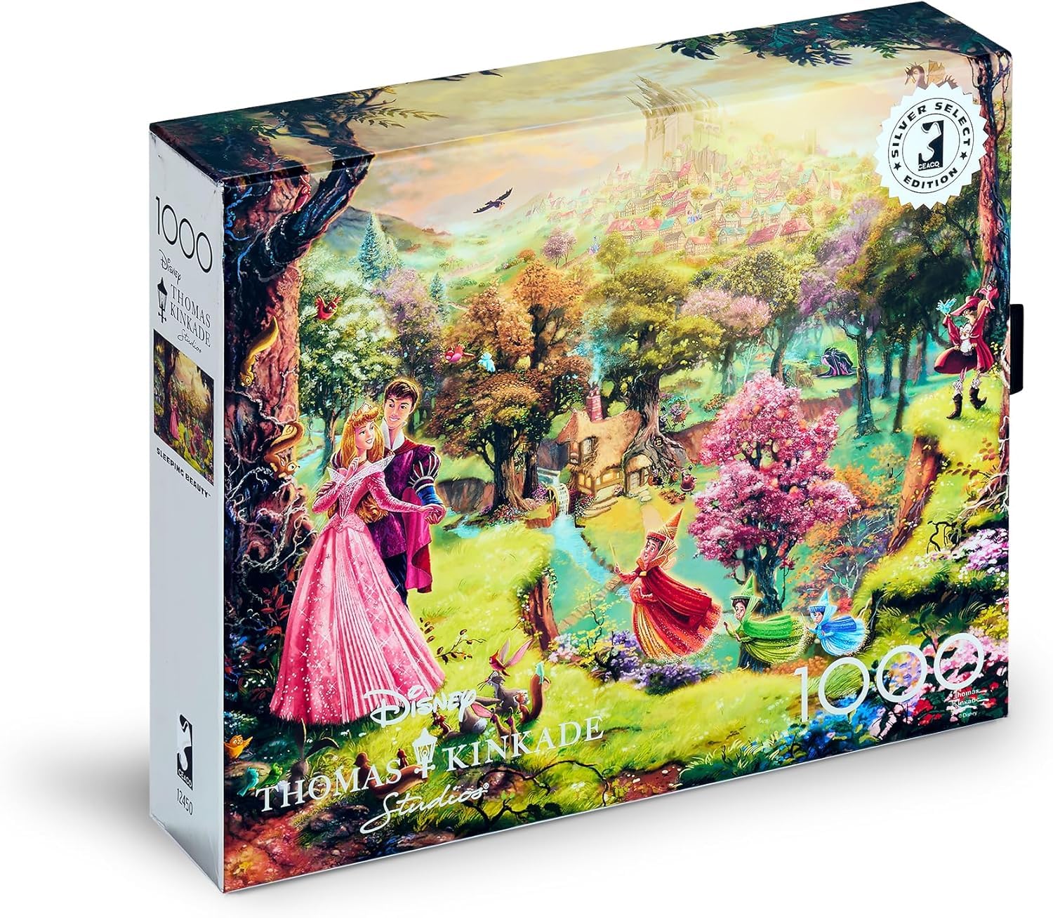 Buffalo Games Ceaco - Silver Select - TK Disney - Sleeping Beauty - 1000 Piece Jigsaw Puzzle for Adults Challenging Puzzle Perfect for Game Nights