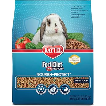 Kaytee Forti-Diet Pro Health Adult Pet Rabbit Food, 10 Pound Bag