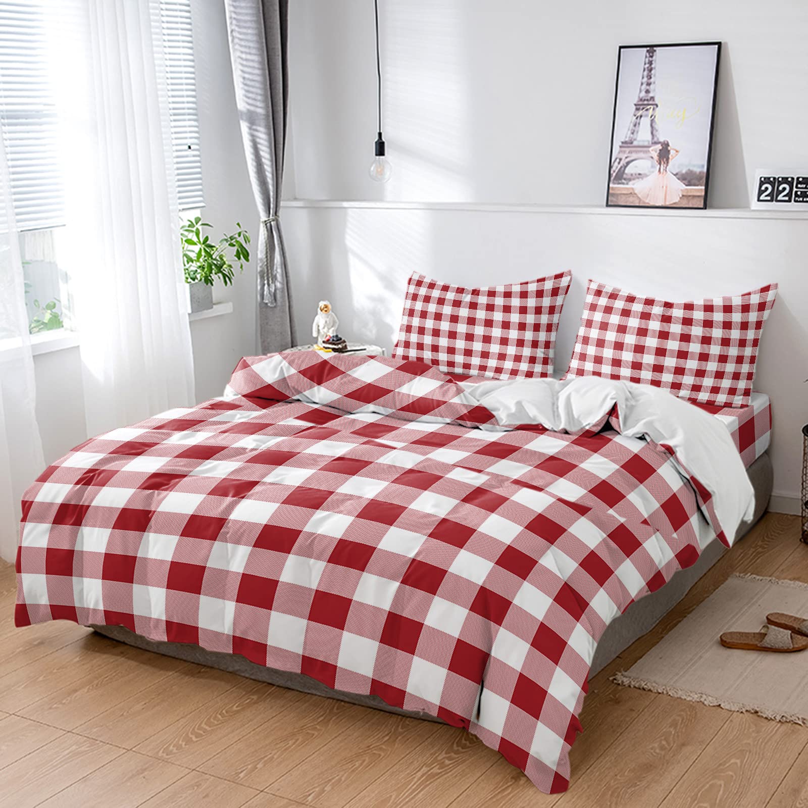 Amazon.com: Burgundy Red Buffalo Lattice Abstract Geometric