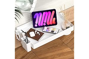 SPACEKEEPER Bunk Bed Tray, Foldable Table Organizer for College Dorm