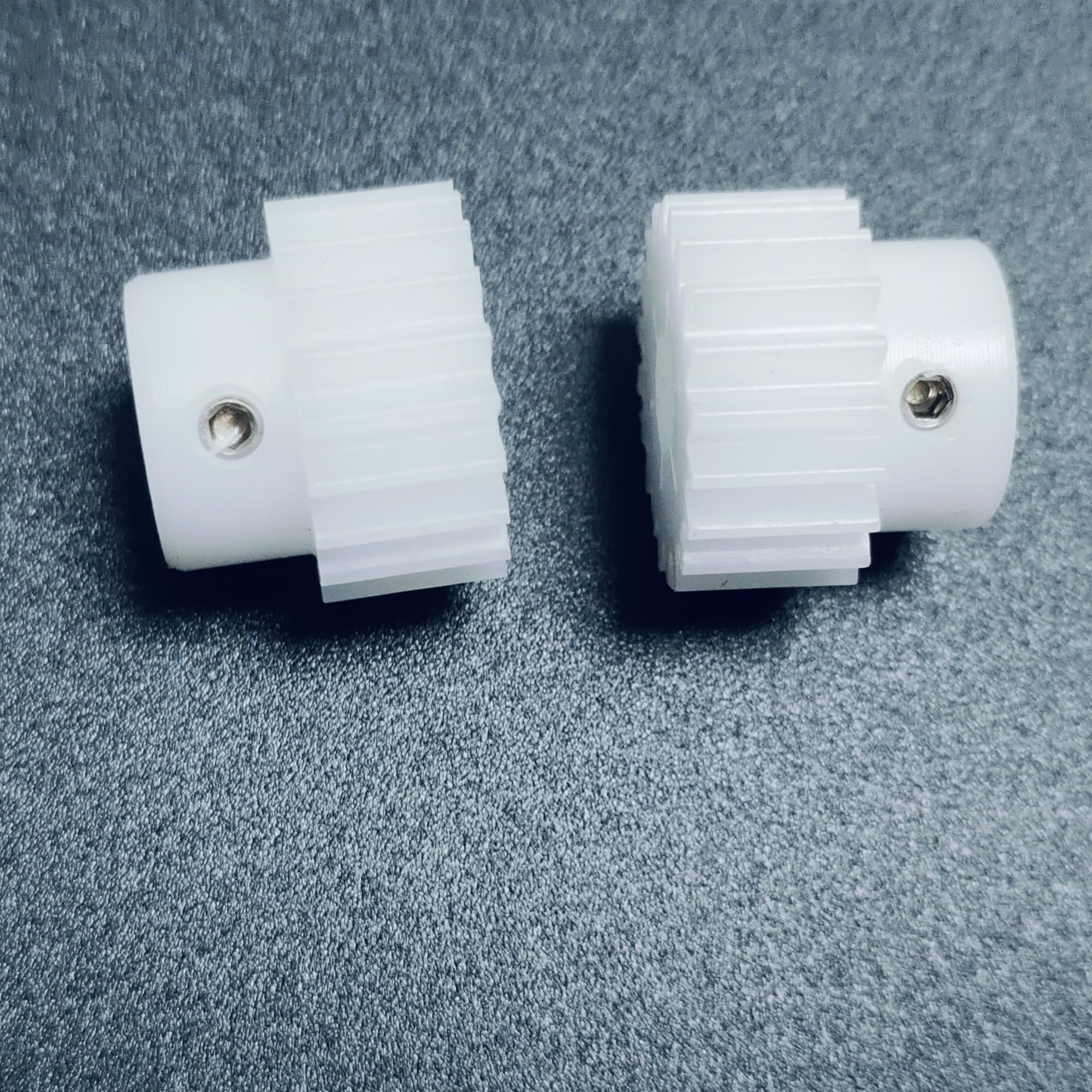 Cylindrical Drive 2pcs 0.5M POM Spur Gear with Step 0.5 Module 29 Teeth Straight Teeth Cylindrical Gear 15.5mm Diameter Mechanical Pinion Rack Machinery(6.35mm BORE)