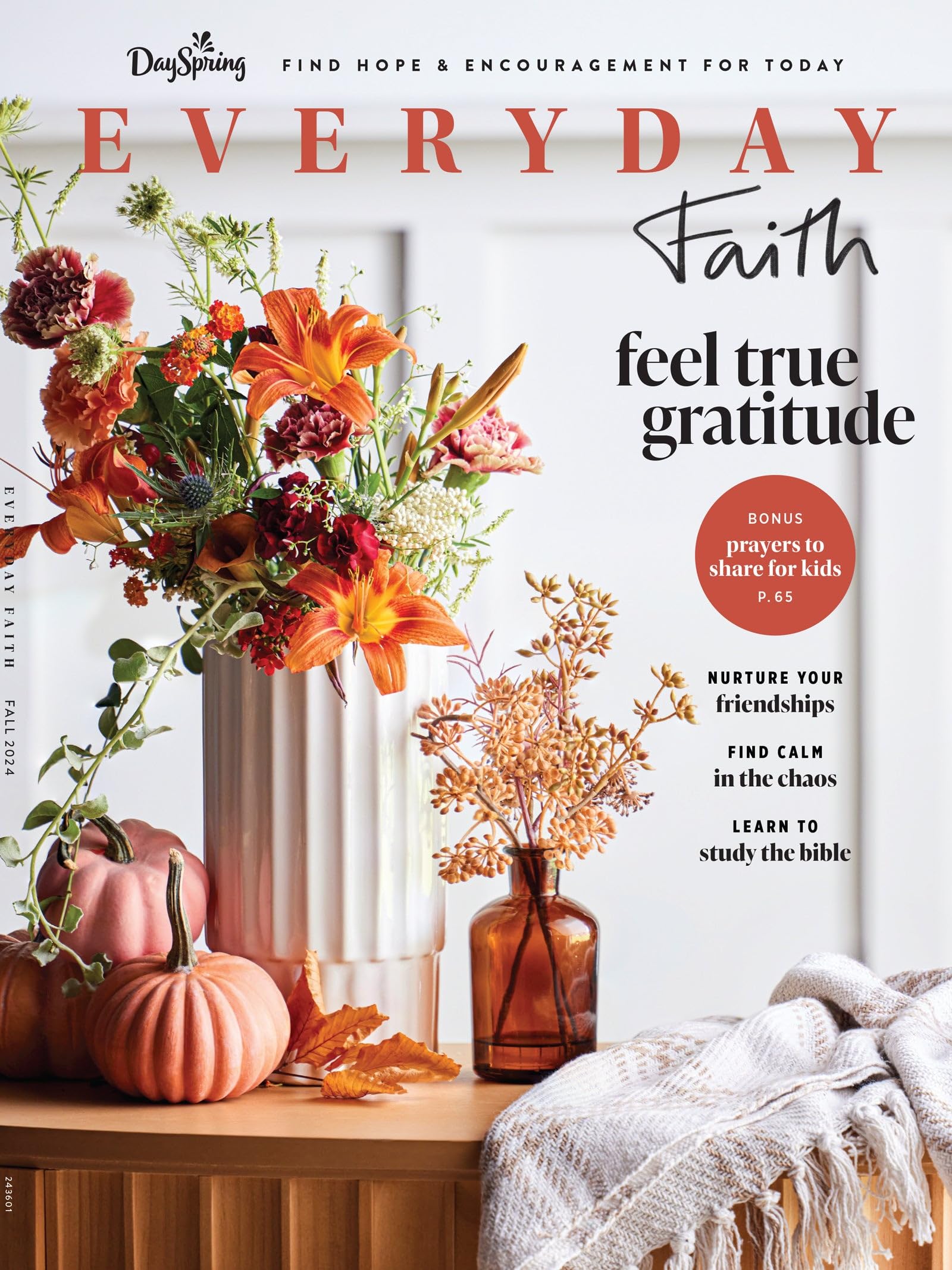 Dayspring - Everyday Faith Fall 2024: Nurture Your Friendships, Find Calm In Chaos, Learn To Study The Bible, Prayers To Share For Kids, How To Feel Gratitude, Advice & More! Single Copy Single Issue Magazine – August 12, 2024