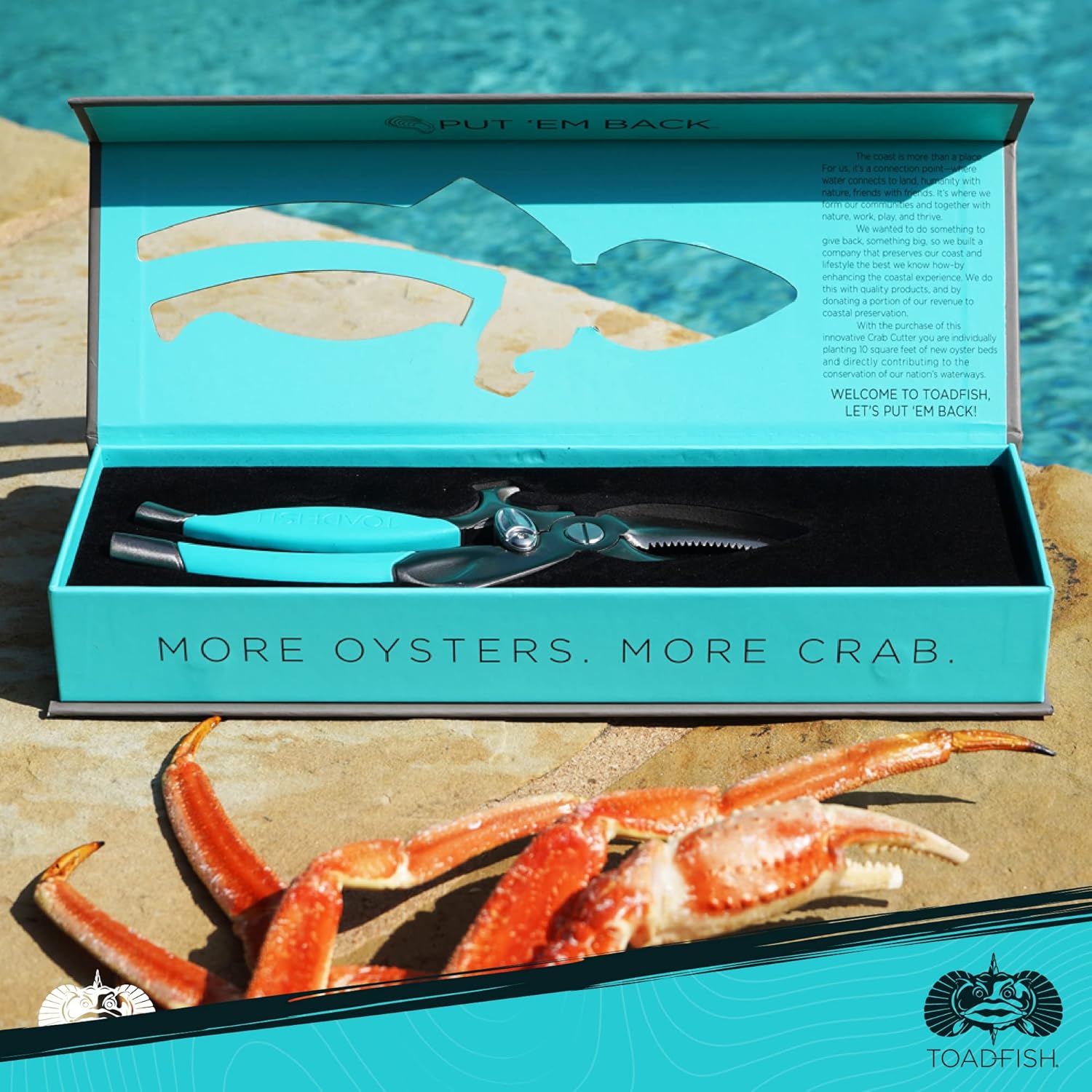 Buy Toadfish Crab Leg Cracker Tool Seafood Shell Cracking Tool