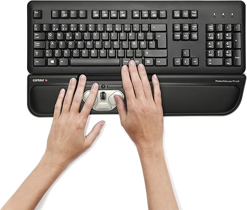 Miniatura 5 de Contour RollerMouse Pro3: Diseño ergonómico para RSI, túnel carpiano y dolor de hombro, sin alcance, sin agarre, sin tensión, atajos
