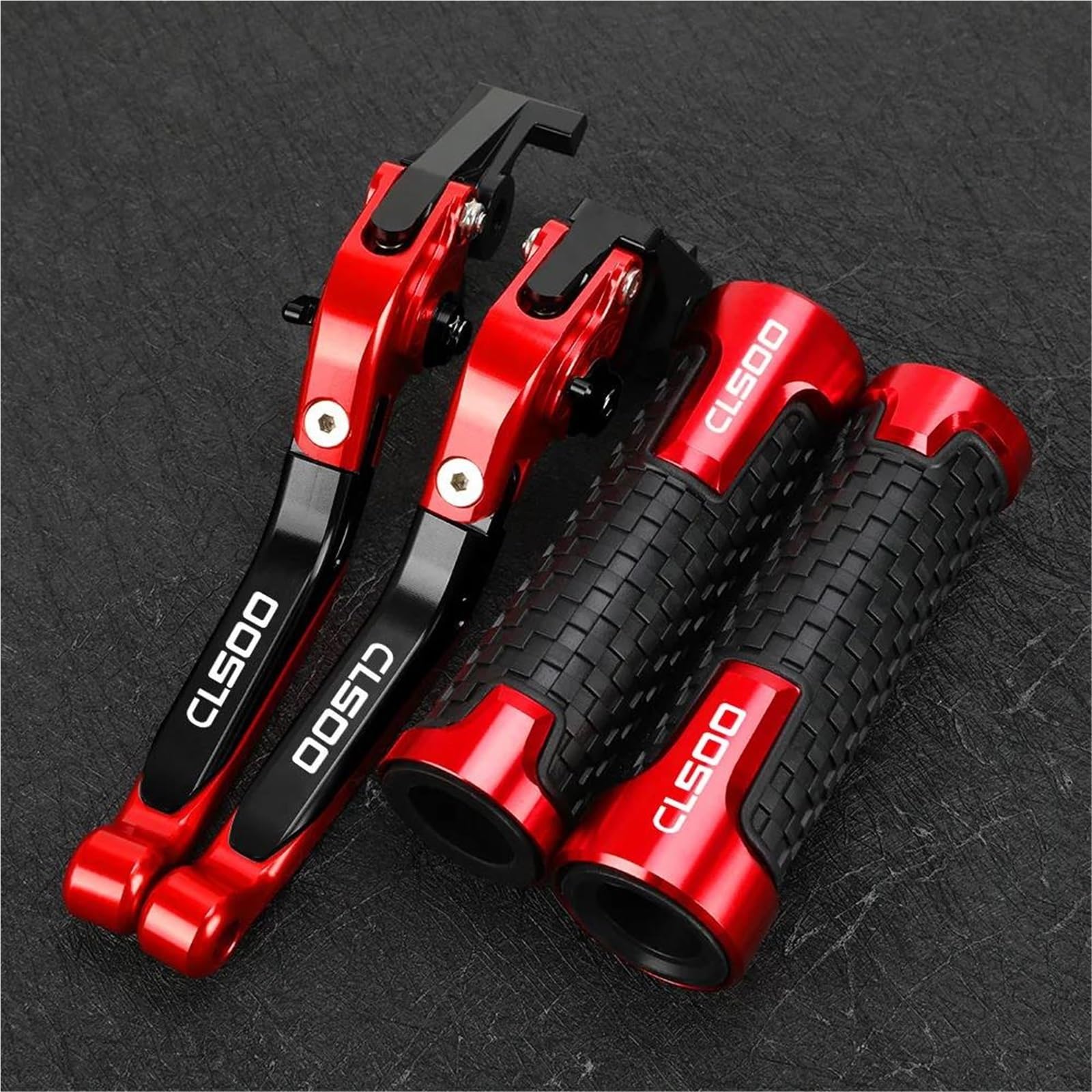 Tgvselpj Red 1 Motorcycle Part Motorcycle Adjustable Handle Parts Folding Extendable Brake Clutch Levers For H-Onda Cl500 2022-2024(Red 1)