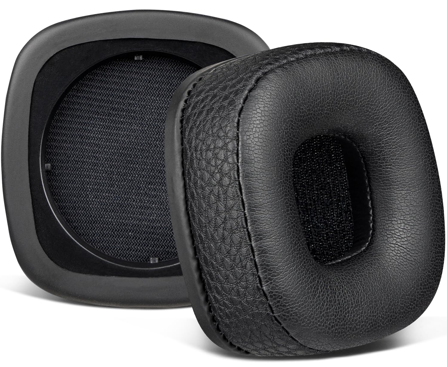 SOULWIT Replacement Ear Pads Cushions for Marshall Major I/II/III/IV/V ANC Bluetooth Wireless/Wired Headphones, for Major 1/2/3/4/5 Headset, Earpads with Softer Protein Leather - Black