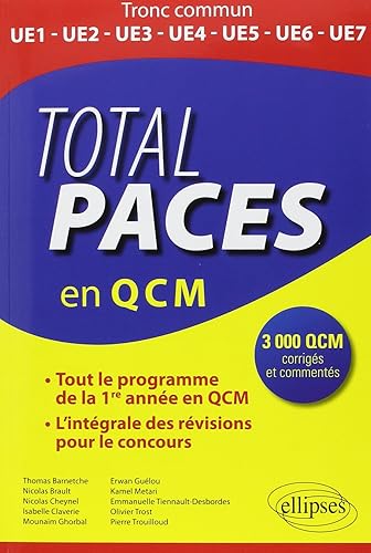 Total PACES en 3000 QCM: Tout le programme de la 1re année en QCM