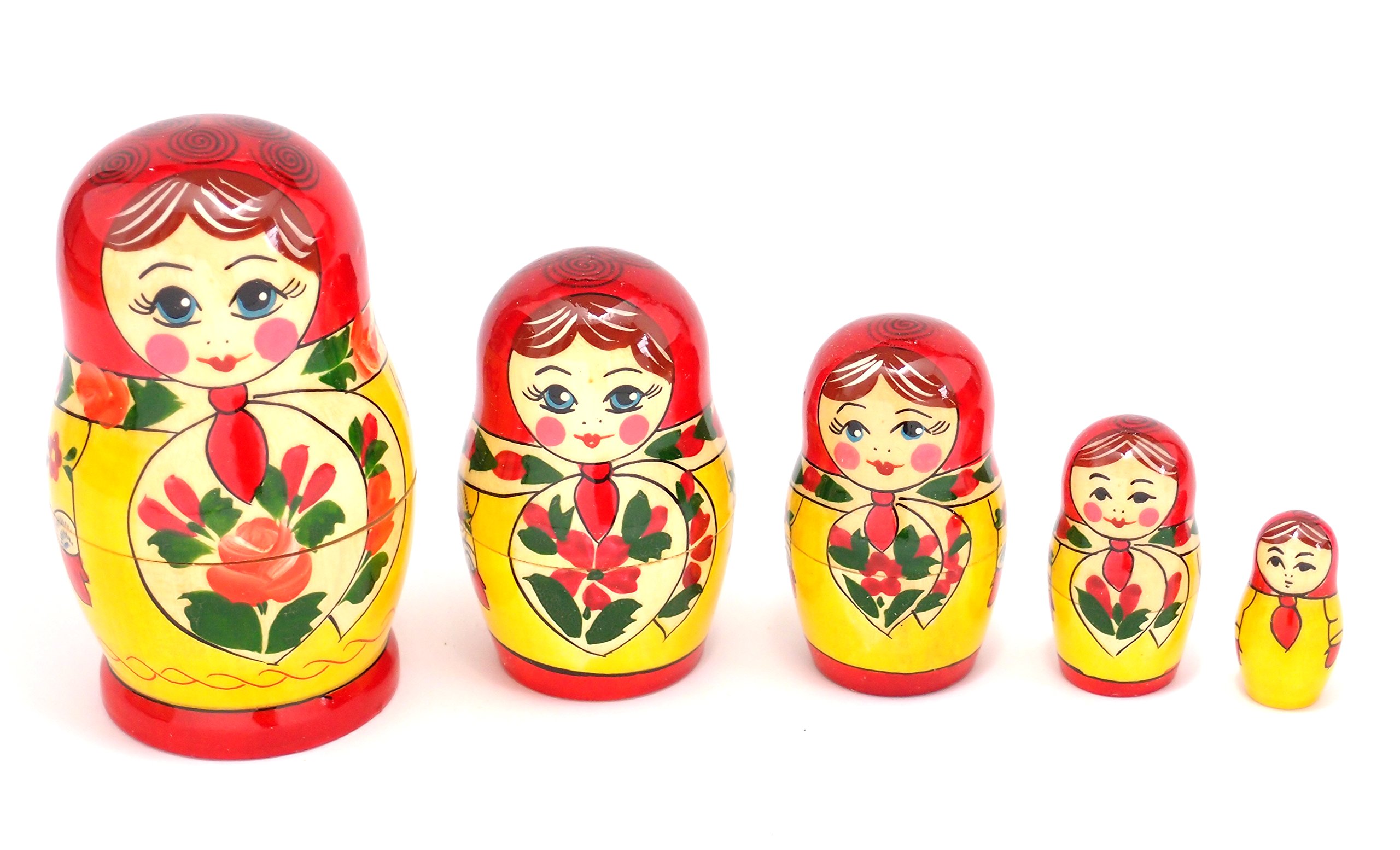 Amazon | セミョーノフ産 マトリョーシカ 5個組 アニュータ