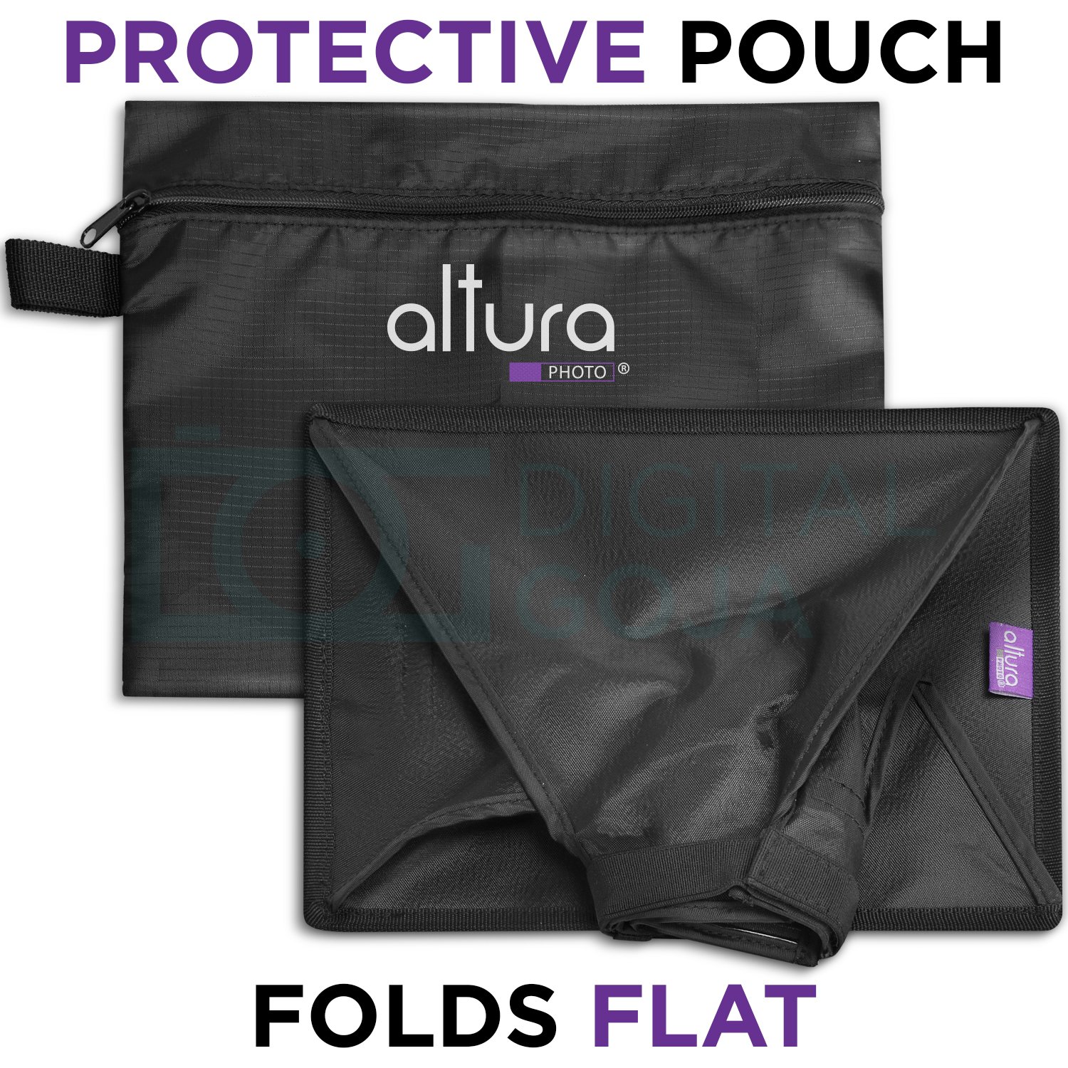 Altura Photo Diffuseur de Flash 22,9 x 17,8 cm (Universel, Pliable avec Pochette de Rangement) pour Canon, Yongnuo et Nikon Speedlight