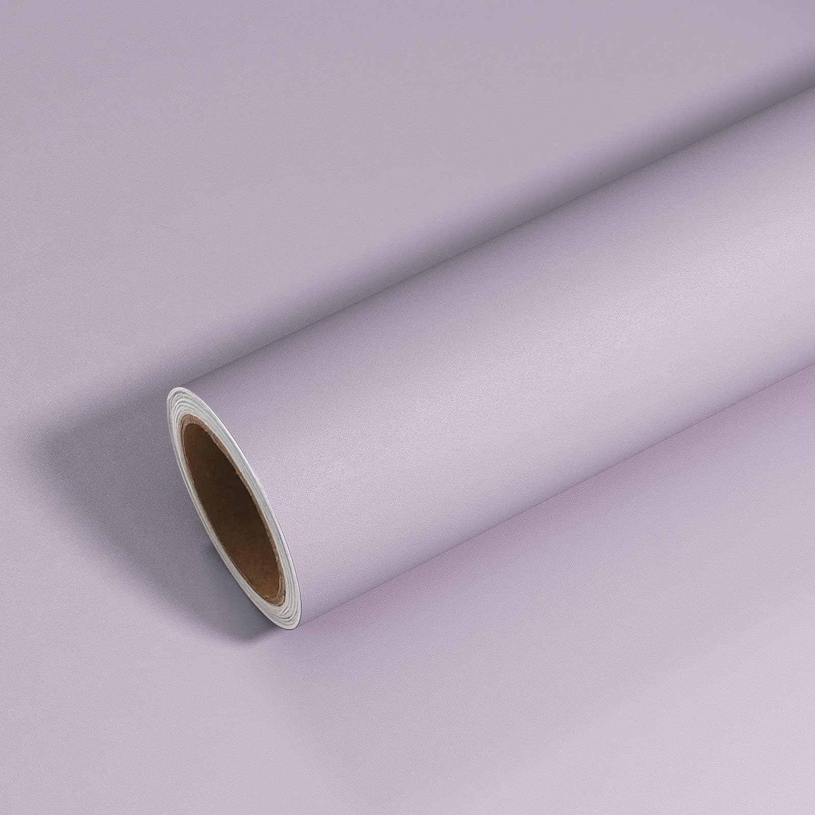 VEELIKE Thick Lilac Purple Wallpaper Self Adhesive Sticky Back Plastic Roll Vinyl Contact Paper for Furniture Vinyl Wrap for Kitchen Cupboards Sticker Lining Paper for Drawers Bedroom 40cm×300cm