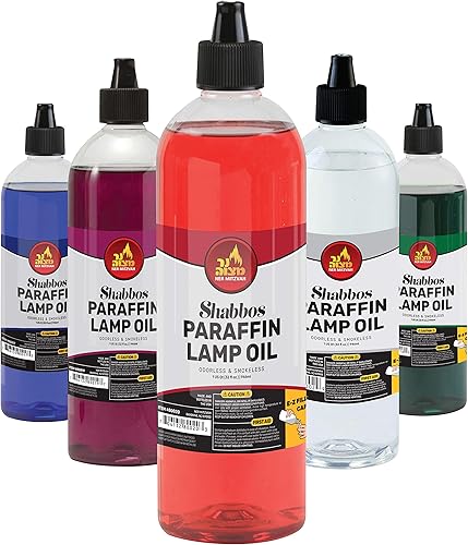Miniatura 6 de Ner Mitzvah aceite de parafina para lámparas, no produce humo ni olor, quema aceite de forma limpia para uso en interiores y exteriores, con sistema