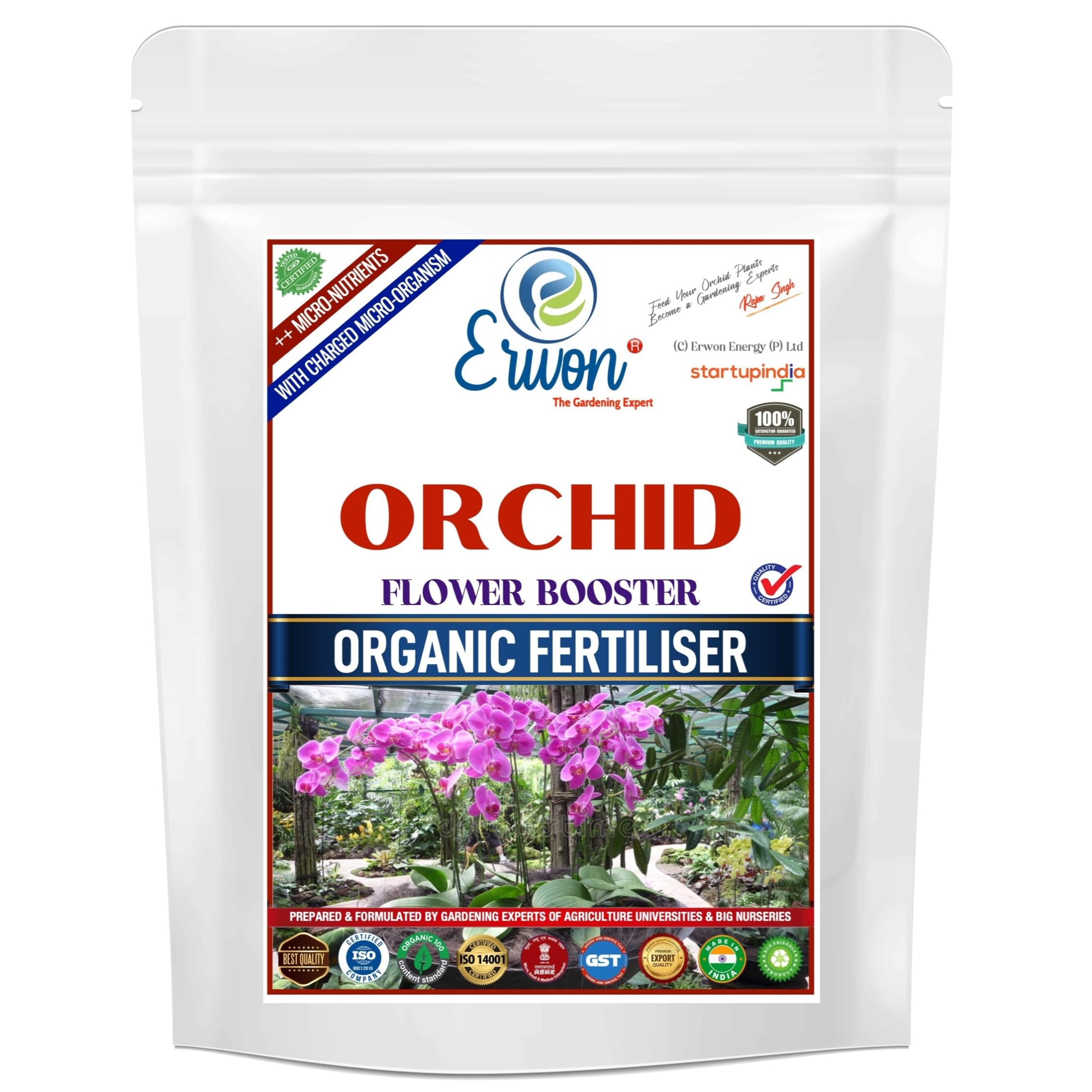 Erwon® Orchid Flower Booster, Premium Essential Powerful Organic Fertilizer for Orchid Plants, with Charged Micro-organism and ++ Micronutrients (200gm) (B0C1T19JB8) Amazon Price History, Amazon Price Tracker