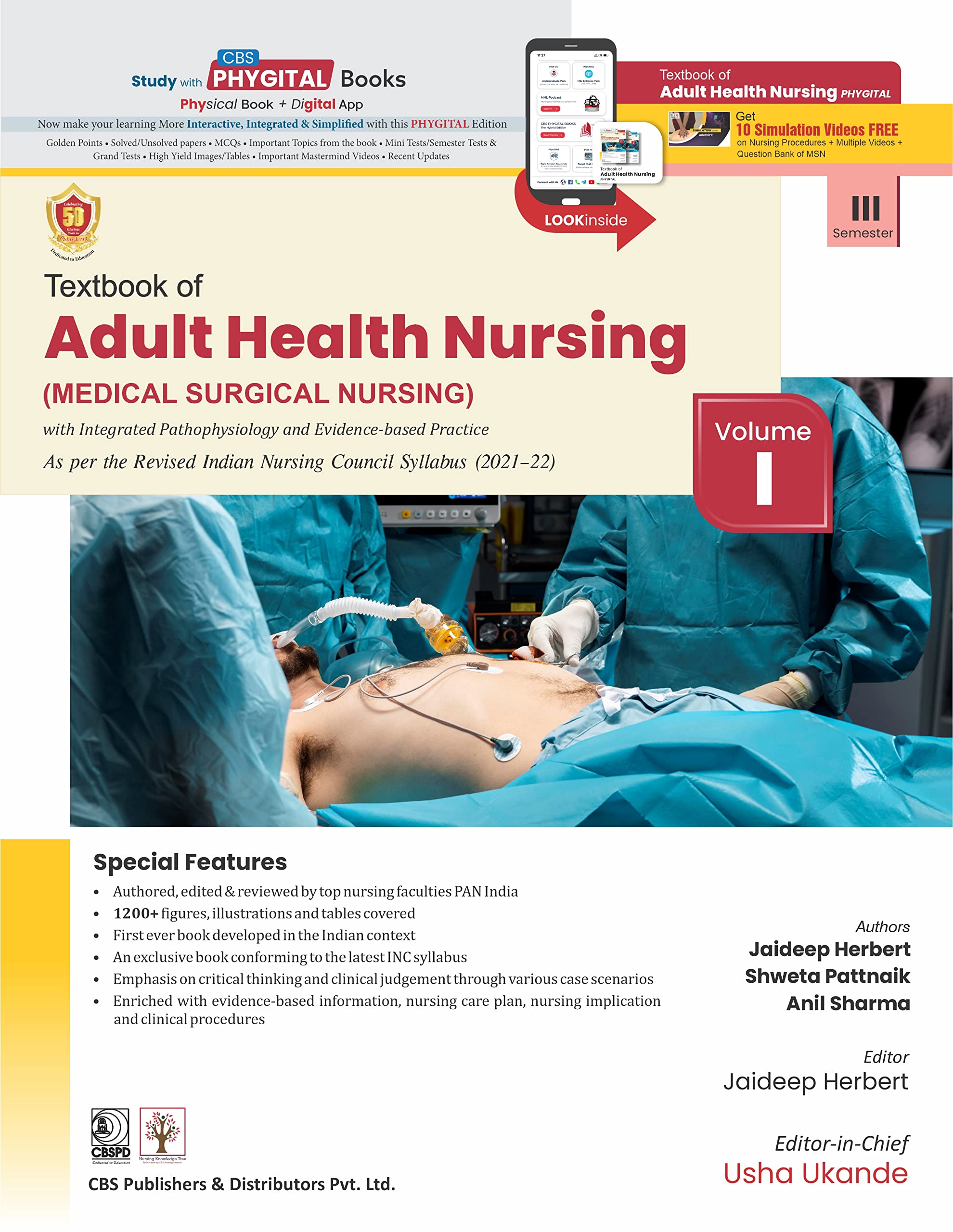 Textbook of Adult Health Nursing (Vol I and II) (PB- 2023)