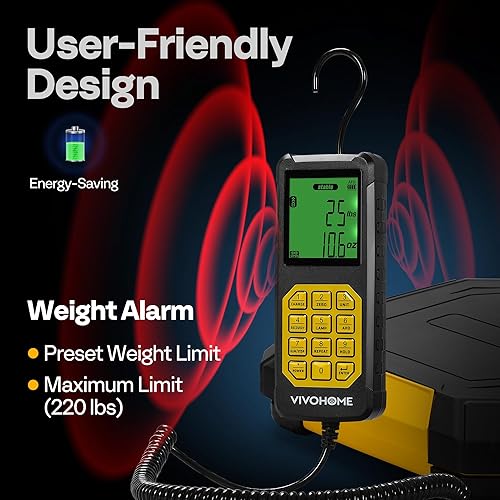 Miniatura 9 de VIVOHOME Kit de bomba de vacío y medidor HVAC de 12 HP - 5CFM, 110 V, para R32, R1234yf, R134a, R410a y más y báscula de carga de refrigerante de