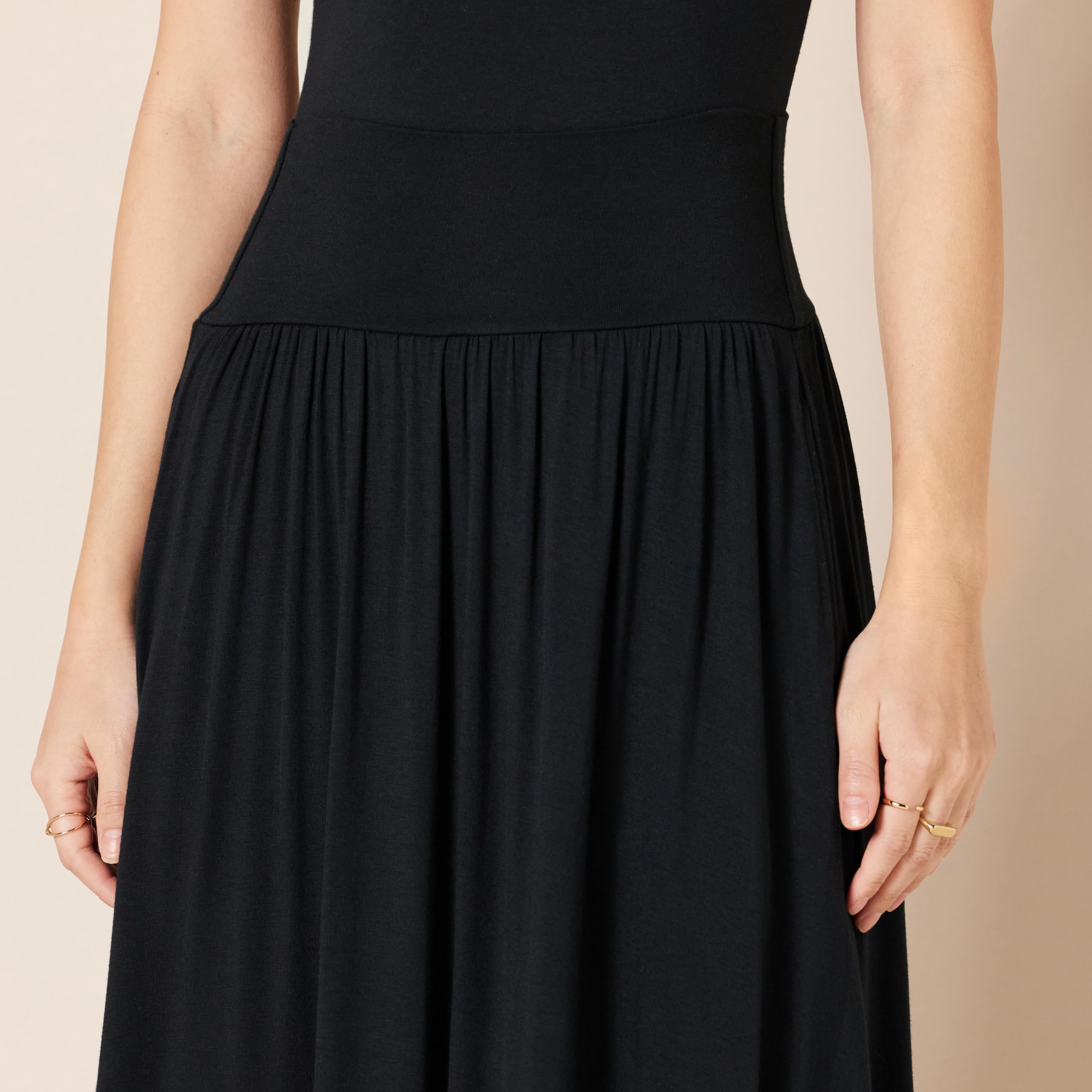 Amazon Essentials Mujer Falda Midi de Punto con Tirantes