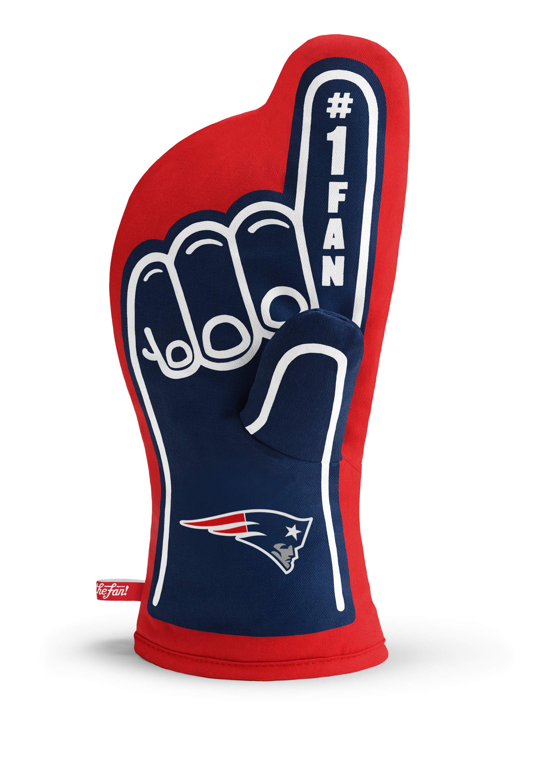Youthefan Team Color Nfl New England Patriots #1 Oven Mitt, 13.25" X 6.5"