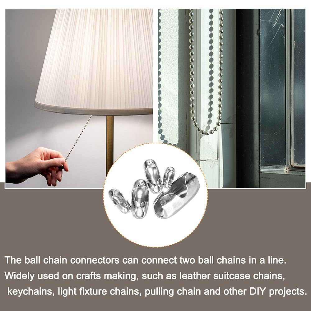 Amazon.co.jp: uxcell ボールチェーンコネクター 1.5 mm 2 mm