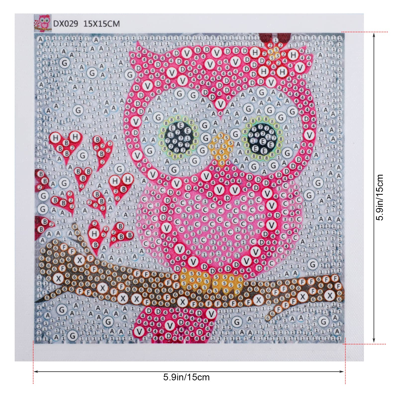 Kit Diamant Painting 5D Cœur Papillon - Toile 30x40 Cm, Strass Par Numéro - Activité Créative Pour Adultes Et Enfants
