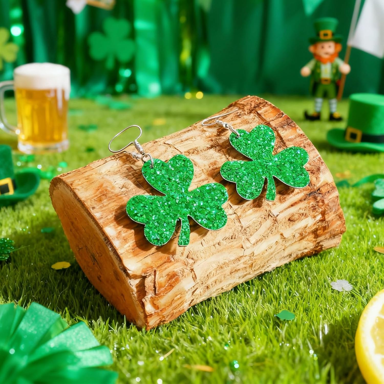 St Patricks Day Accessories Shamrock Earrings for Women St. Patty's Days Green Irish Earrings Jewelry St Patricks Day Shirt Women Outfits - Image 7