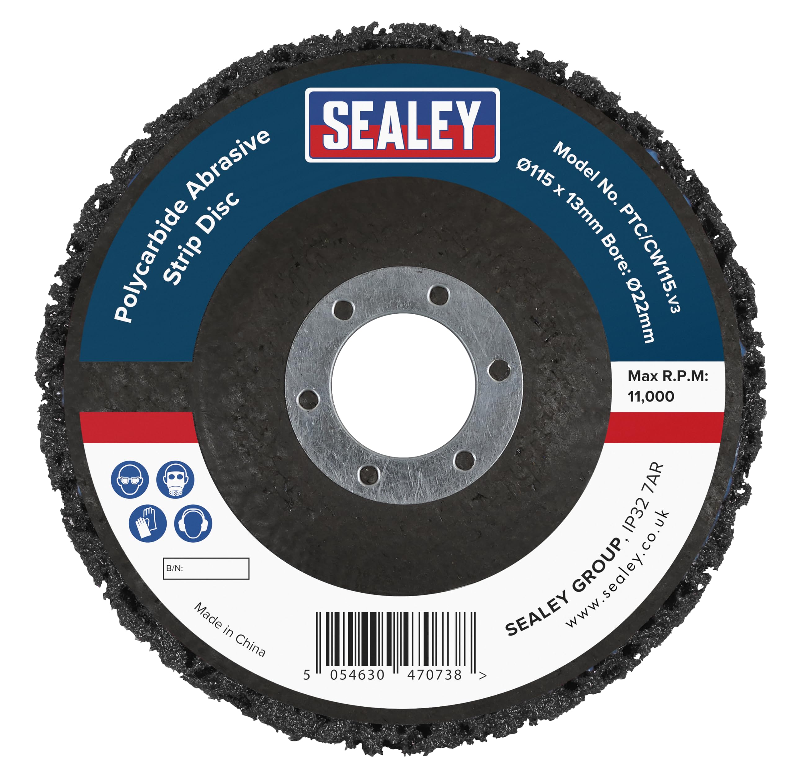 Sealey PTC/CW115 Polycarbide Cup Wheel Ø115 x 13 x 22mm