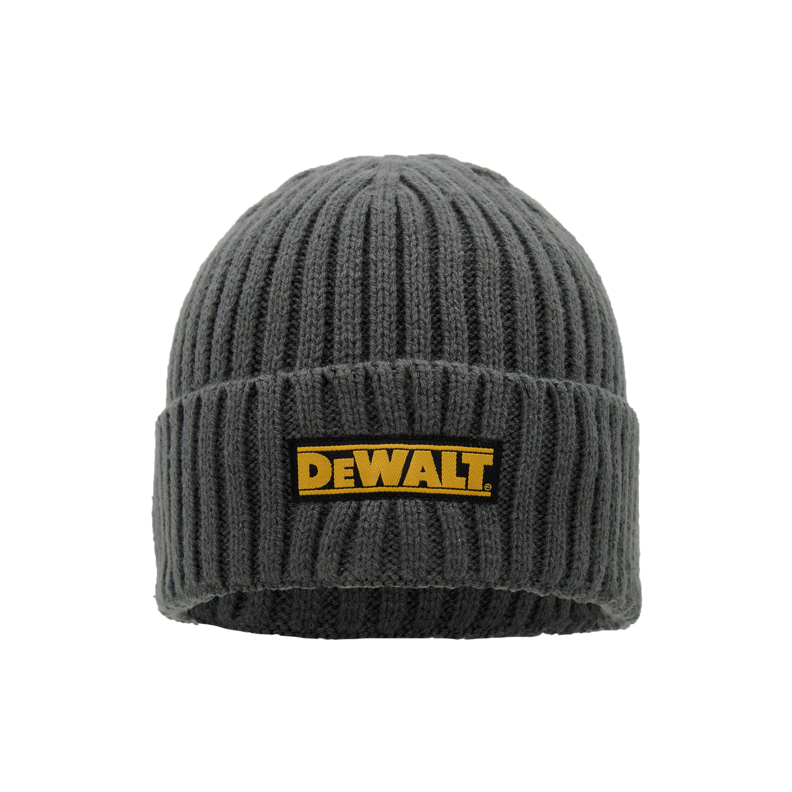 Dewalt Indianapolis Knitted Beanie Hat Dewindbean Grey
