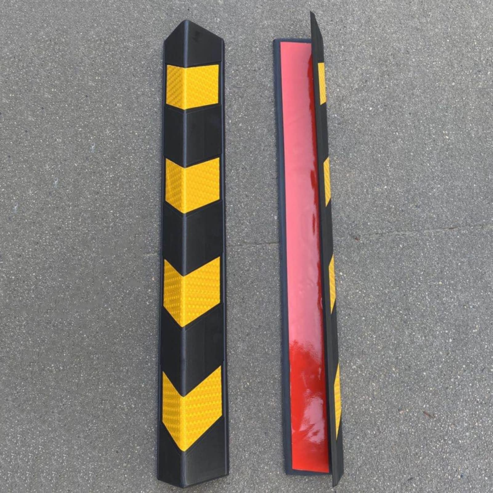 XPLKQXE Paredes De Garaje En Forma De L, Reflectante Protector Protector, Aparcamiento Garajes Almacenes, Cantos De Pared Y Parachoques (Color : Rosso, Tamaño : 20pcs)