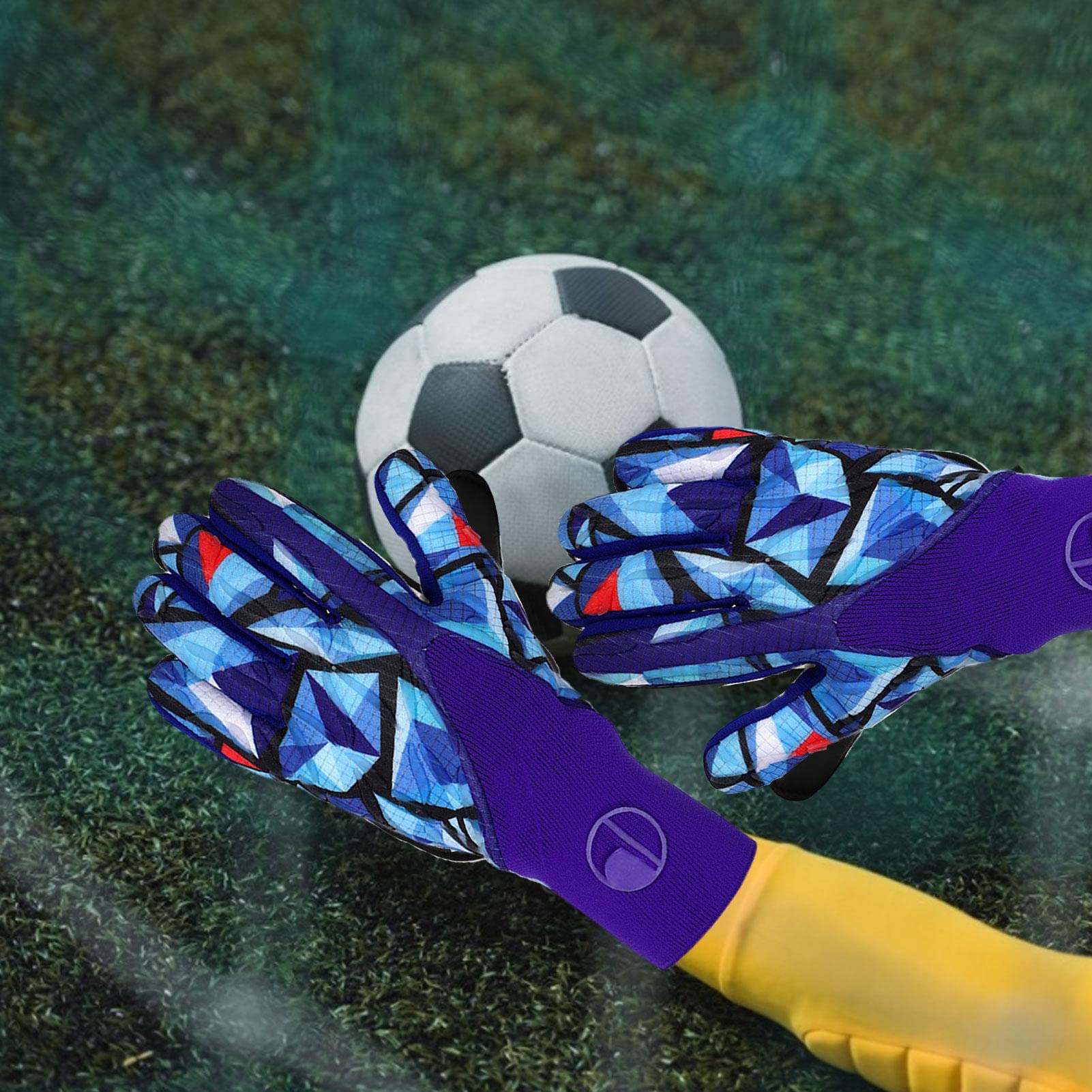 ZORQ Guanti da portiere | Guanti da calcio – Guanti da portiere in lattice resistente, comodi e ad alte prestazioni, per giocare a tutto tondo
