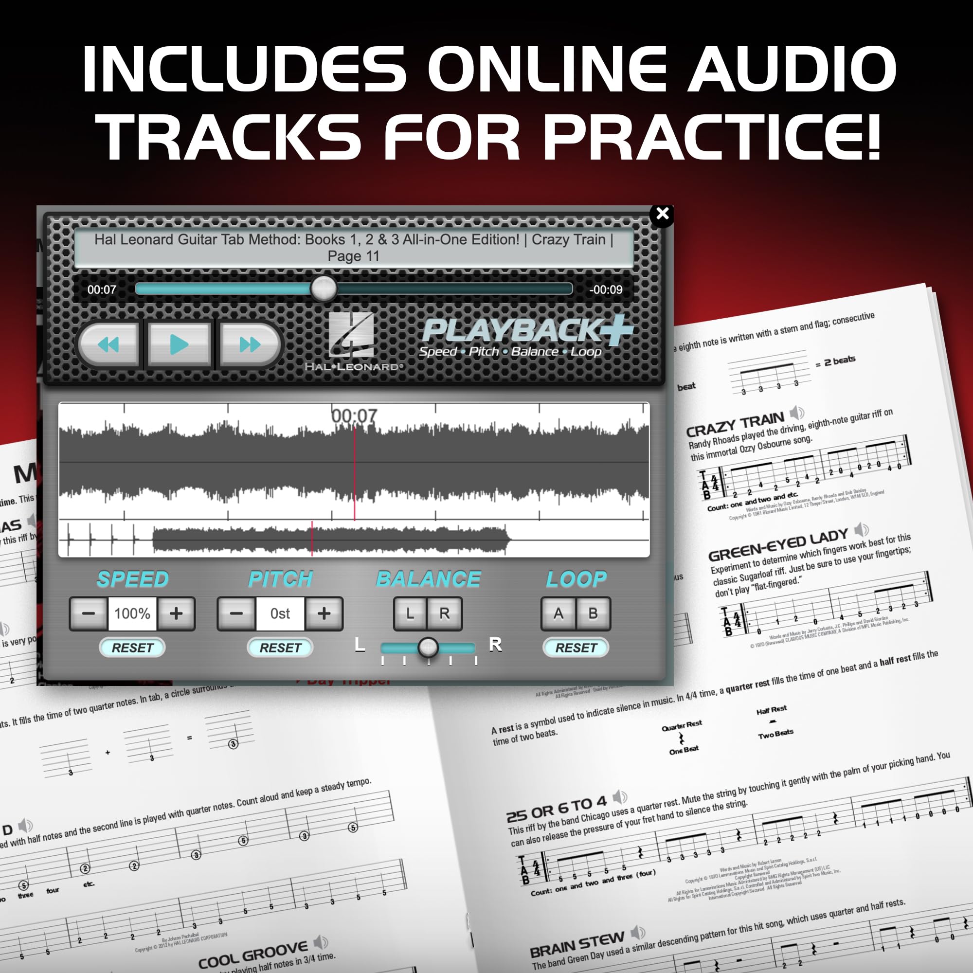 Hal Leonard Guitar Tab Method: All-in-One Edition! Includes Downloadable Audio, Includes Bonus Material! (1-3)