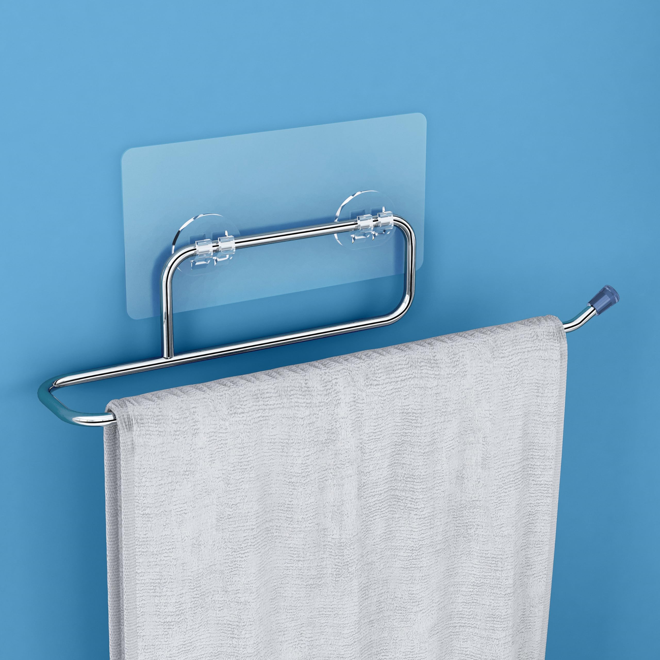 Plantex Self Adhesive Stainless Steel Towel Holder/Towel Hanger/Towel Ring for Bathroom/Bathroom Accessories - Pack of 1 (Chrome) (B0D1473YK4) Amazon Price History, Amazon Price Tracker