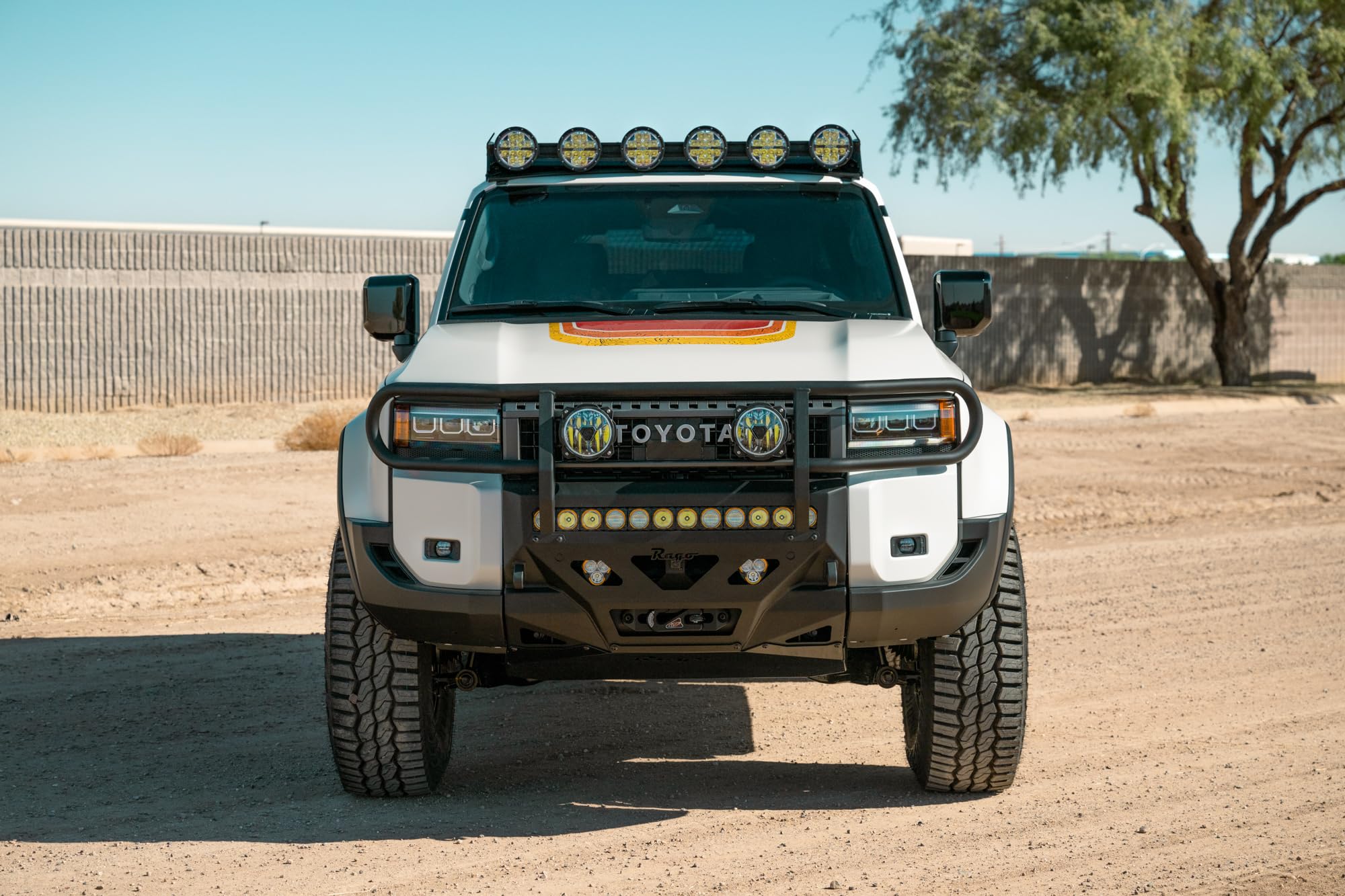 Round Light Mount for Rago Fabrication's 2024 Toyota Land Cruiser Roof Racks | Compatible with (6) 6