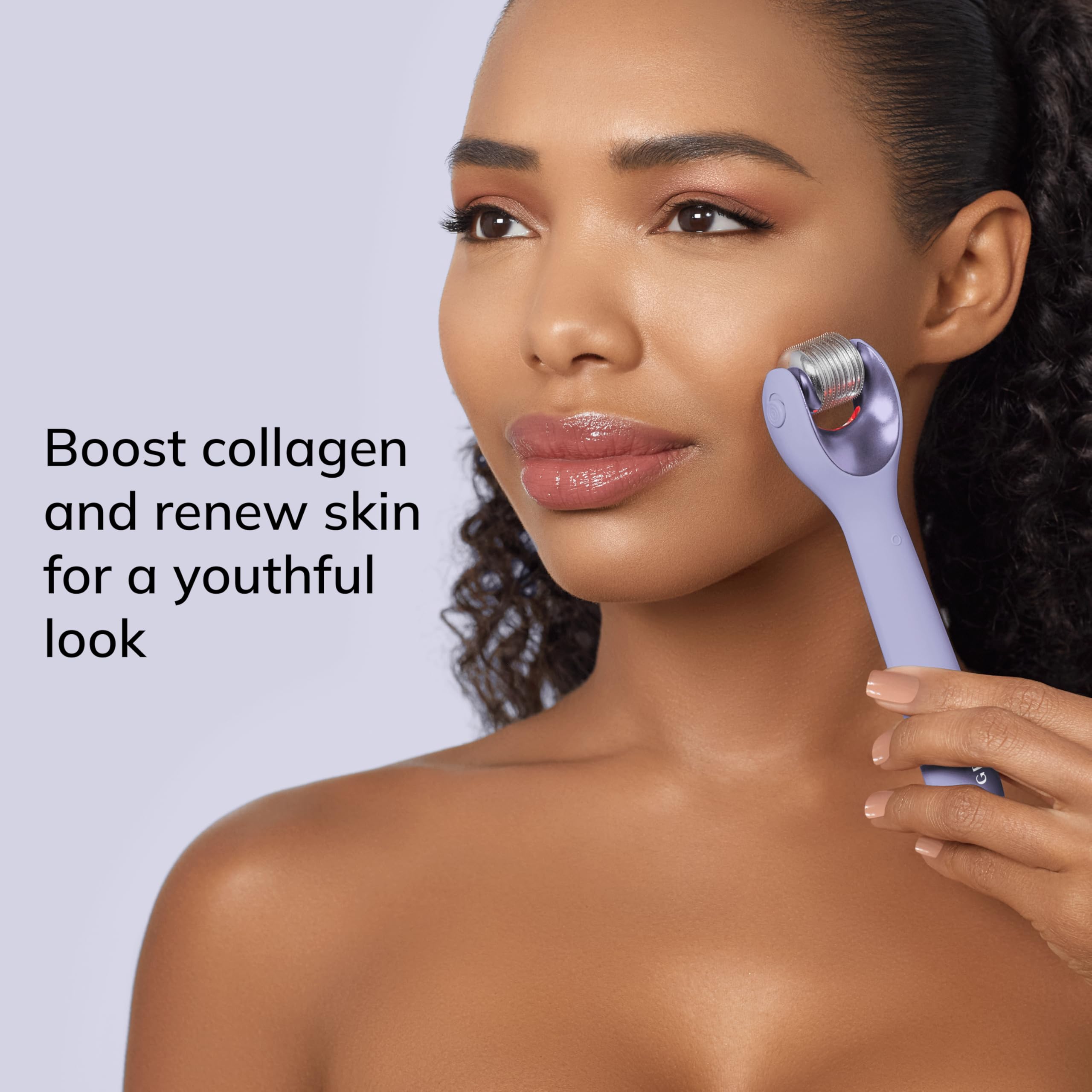 GESKE | SmartAppGuided™ MicroNeedle Face Roller | 9 in 1 | mit Rosenquartz | Microneedling | Professionelles Mikroneedlinggerät | Needleroller | Beauty Roller Gesicht | Mikroneedlingroller
